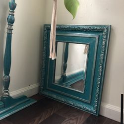 Antique Mirror And Shelf