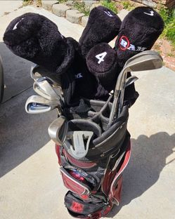 Ram golf clubs set with bag and shoes