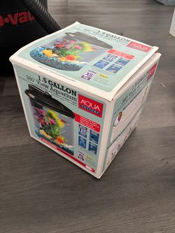 1.5 gallon 360 degree view aquarium