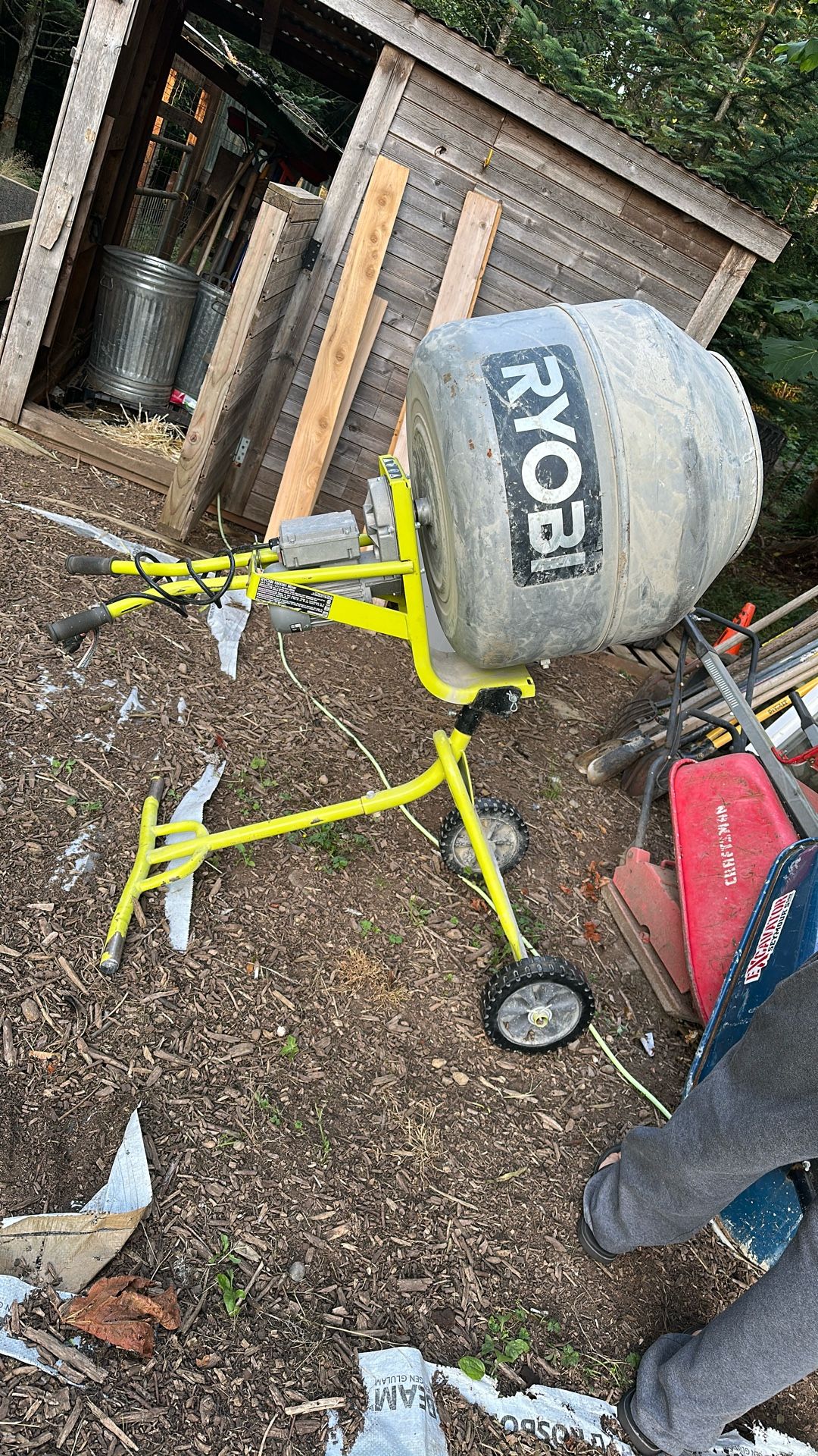 Ryobi Portable Concrete Mixer