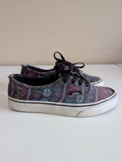Vans Authentic Off the Wall Lace Up Multi Colors Shoe Men Size 3.5 Women Size 5