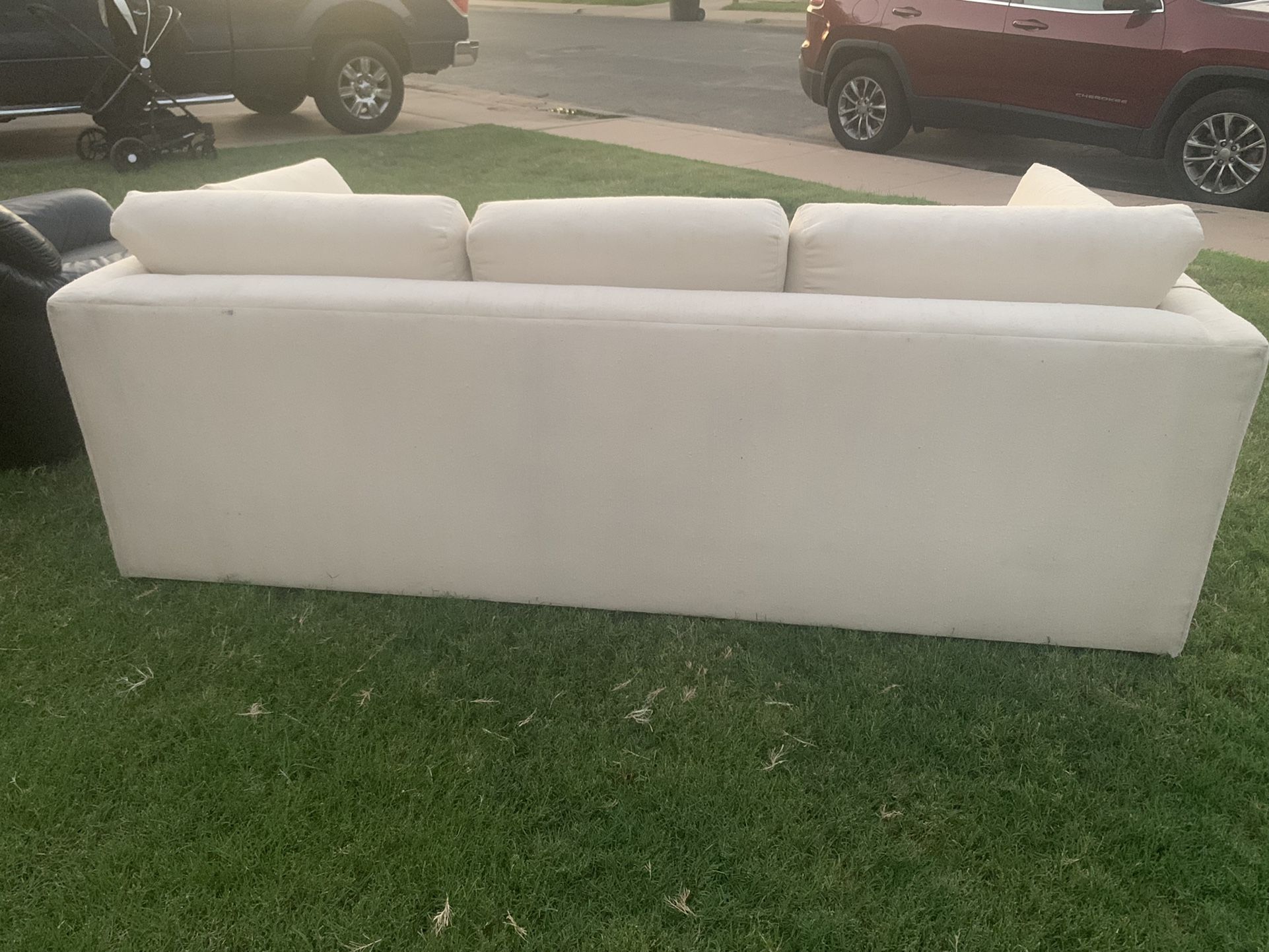 White Fold Out Couch 