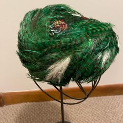 Vintage Peacock Feather Hat