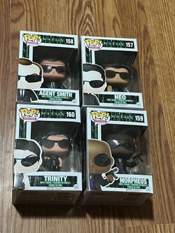 Funko Pop Movies The Matrix (original vaulted set) #157,#158, #159, #160 Neo New