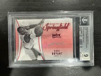 2008 Kobe Bryant Hot Prospects 5/5 BGS 9 10 Auto Road to Springfield red