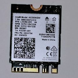 Intel Wifi 6 AX200 Wireless 867 Mbp/s Network Card - AX200NGW