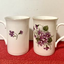 Crown Trent Dining | 2crown Trent Floral Mugs Staffordshire England