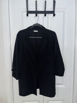 Maurices Black Button Side Black Blazer 0x