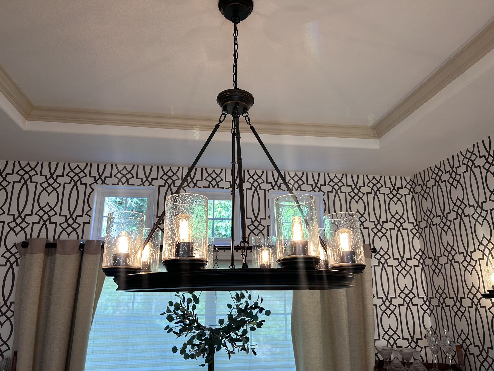 Pottery Barn Veranada Chandelier And Matching Sconces