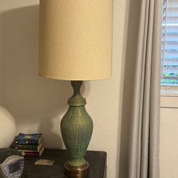 Vintage Turquoise Lamp