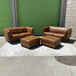 *Free Delivery* Modern Leather Sectional Couch Sofa 