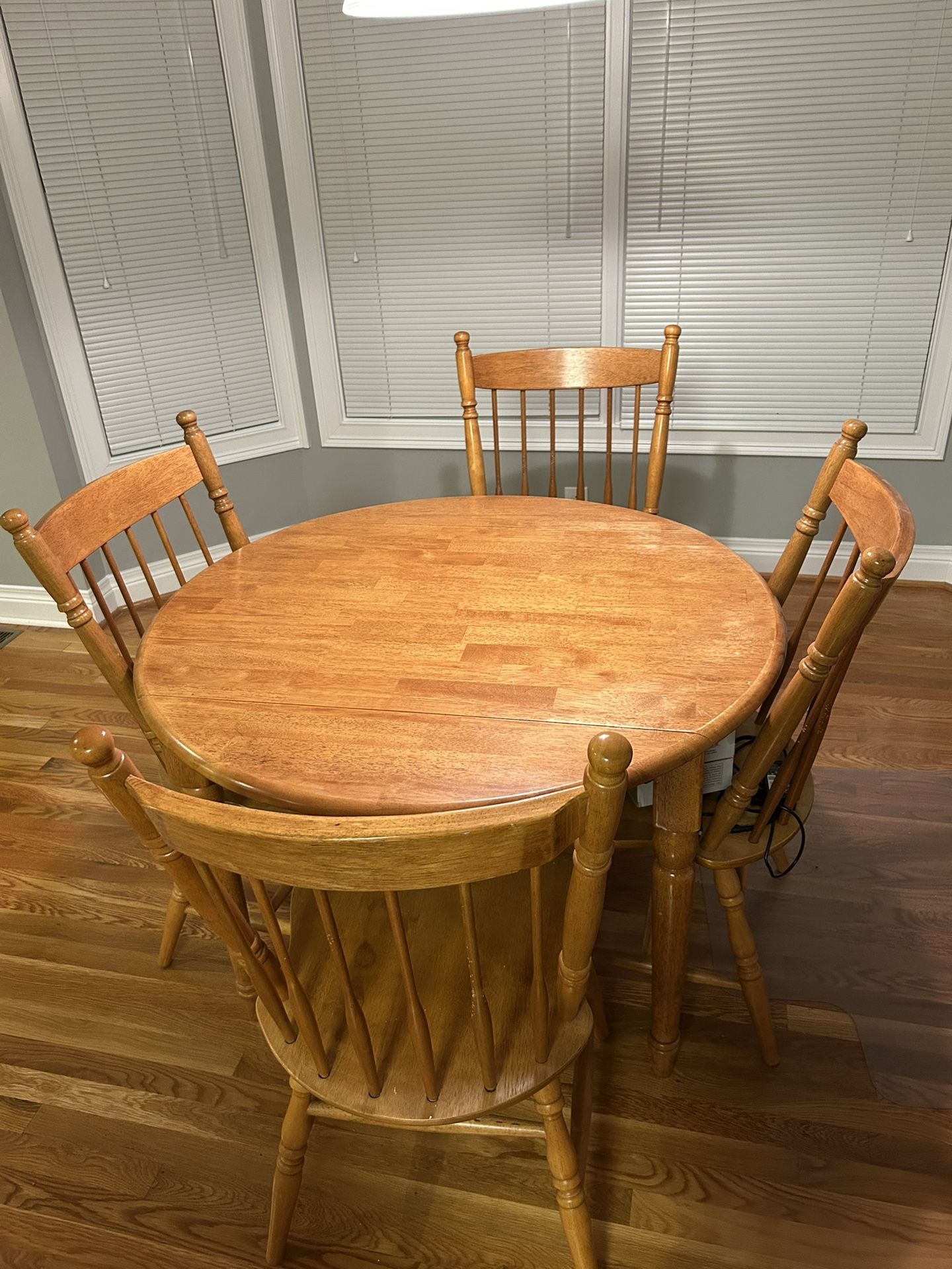 Drop-Leaf Table and Chairs