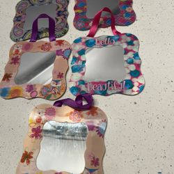 Fun Cute Little Mirrors Set Of 5 