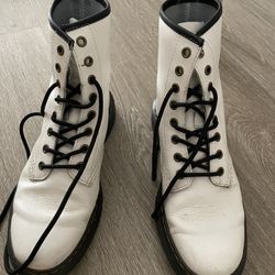 White Dr. Marten Boots