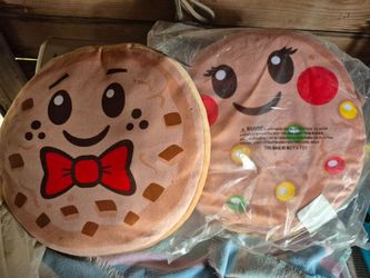 Cookie Character Plush Pillows Set of 2