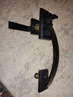 Flat Black Front Door Handle 