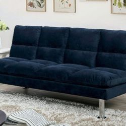 Brand New Navy Blue Futon Sofa Sleeper 