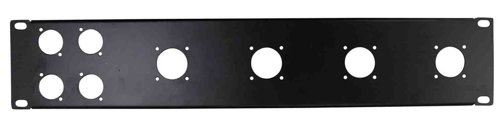 ProX T-P2-4X4 2 Unit Unloaded Patch Panel for 4 XLR & 4 NL4 Speakon