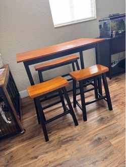 Wood table and chairs