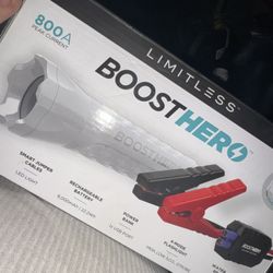 BoostHero  - LED Flashlight & Portable Car Battery Jump Starter