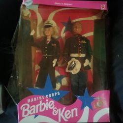 Barbie And Kent Marine Dolls