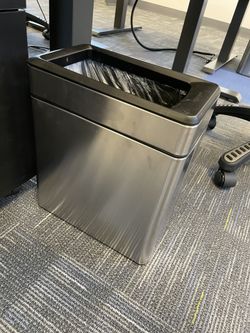 10 Gal Silver Trash Can