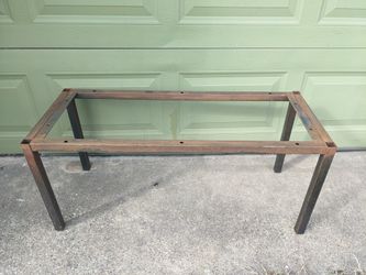 Rustic Farmhouse Coffee Table Steel/Metal Base