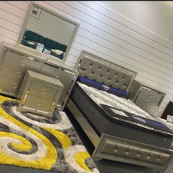 Beautiful Jasmine bedroom set only $699. Easy finance option. Same day delivery.