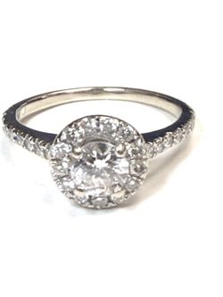 Stunning 14k White gold with diamonds