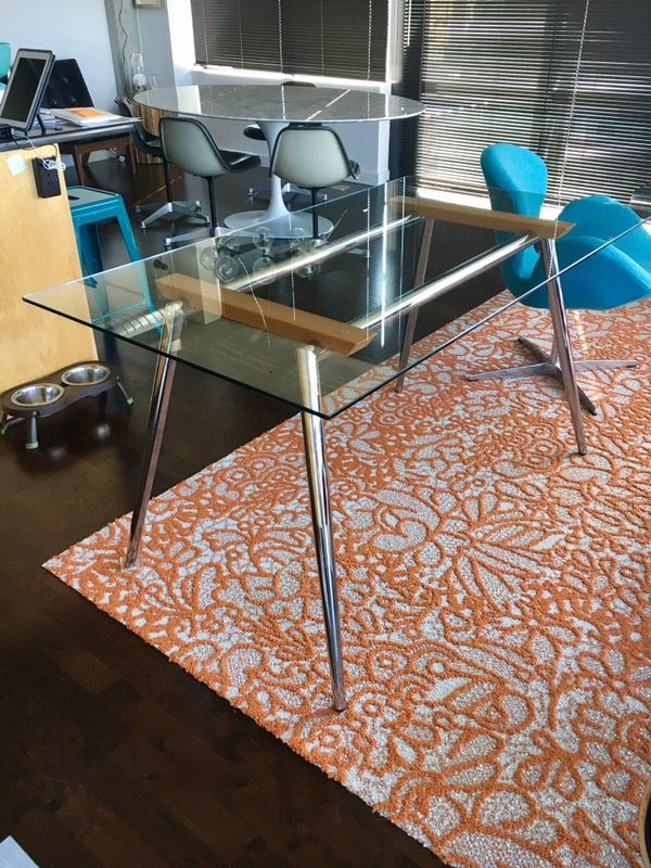 Effezeta Glass Dining Table/Desk