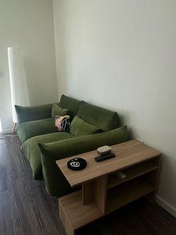 Green Velvet Sofa / Loveseat