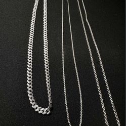 Sterling Silver Chains 