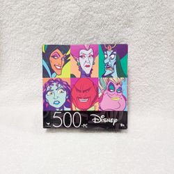 DISNEY Villains 500 Piece Jigsaw Puzzle Size 11" x 14" Brand New Factory Sealed 