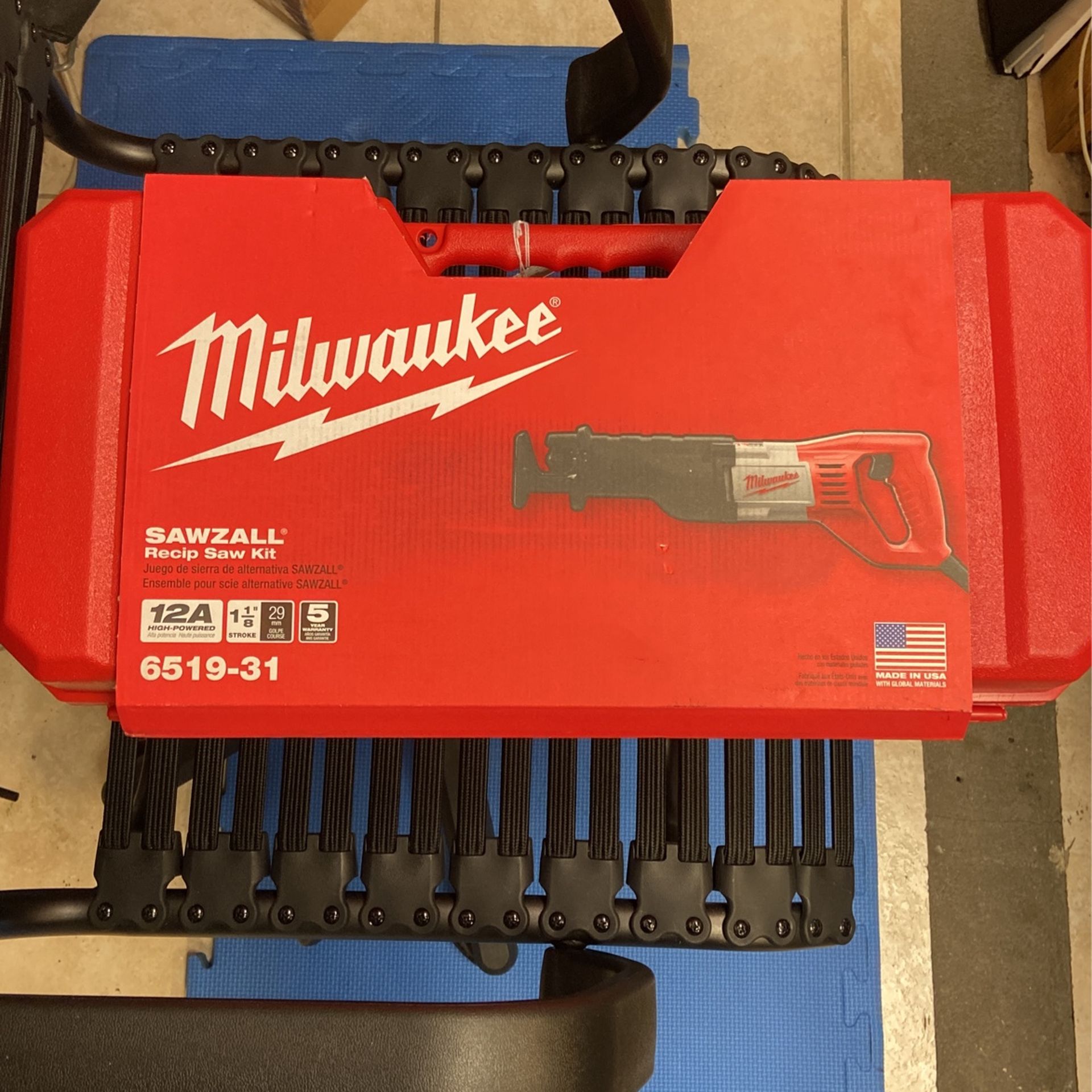 Milwaukee 12 Amp SAWZALL Reciprocating Saw with Case 6519 31 New Tool