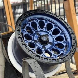 17 Jeep Wrangler Wheels Off Roa All Terrain Blue Black Lip