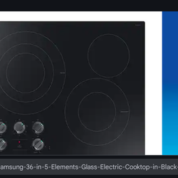 Samsung Glass Top Smart 5 burner  Stove