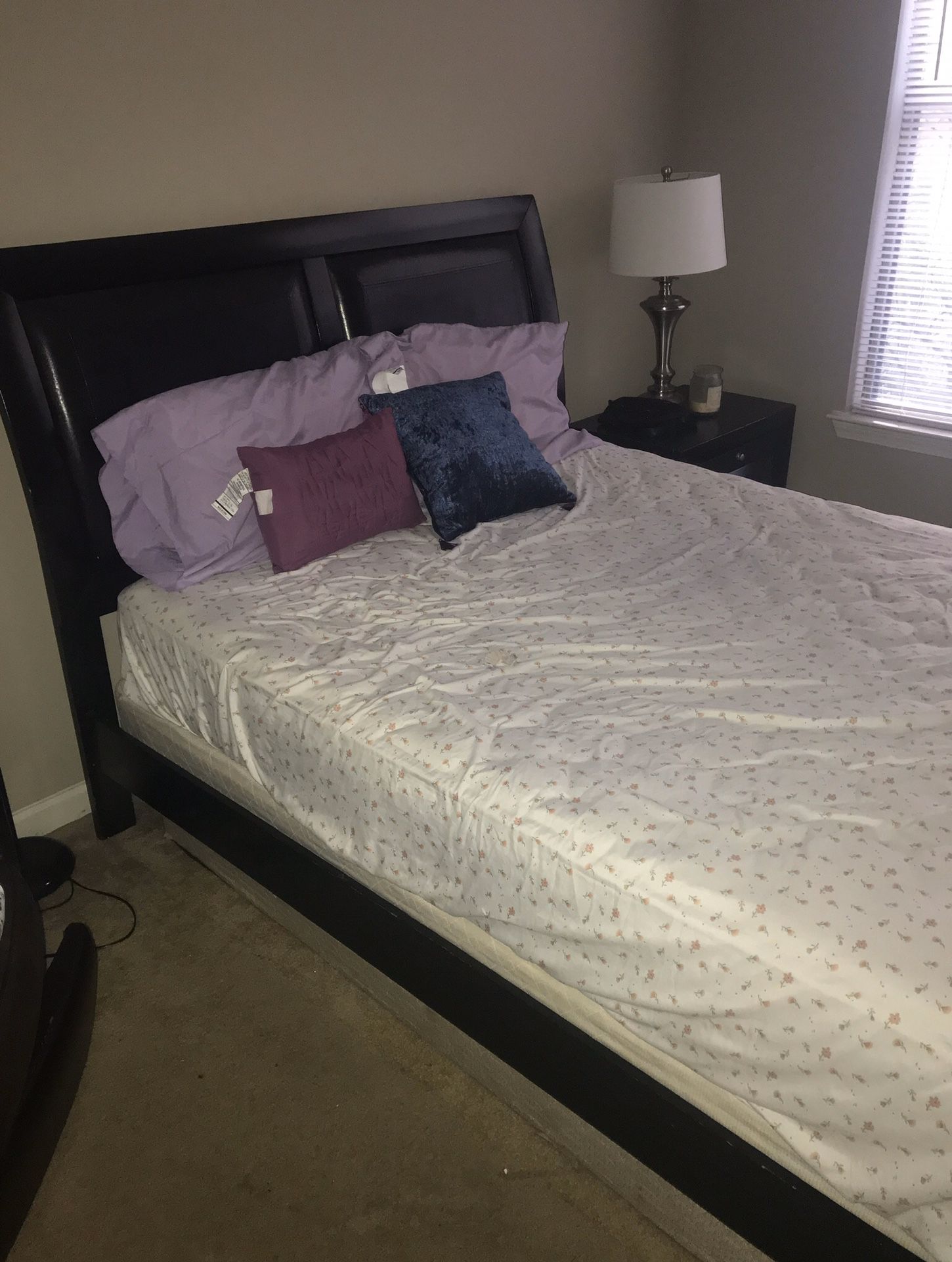 Queen bed plus frame