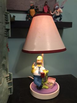 Vintage Retro RARE Homer Simpson Lamp