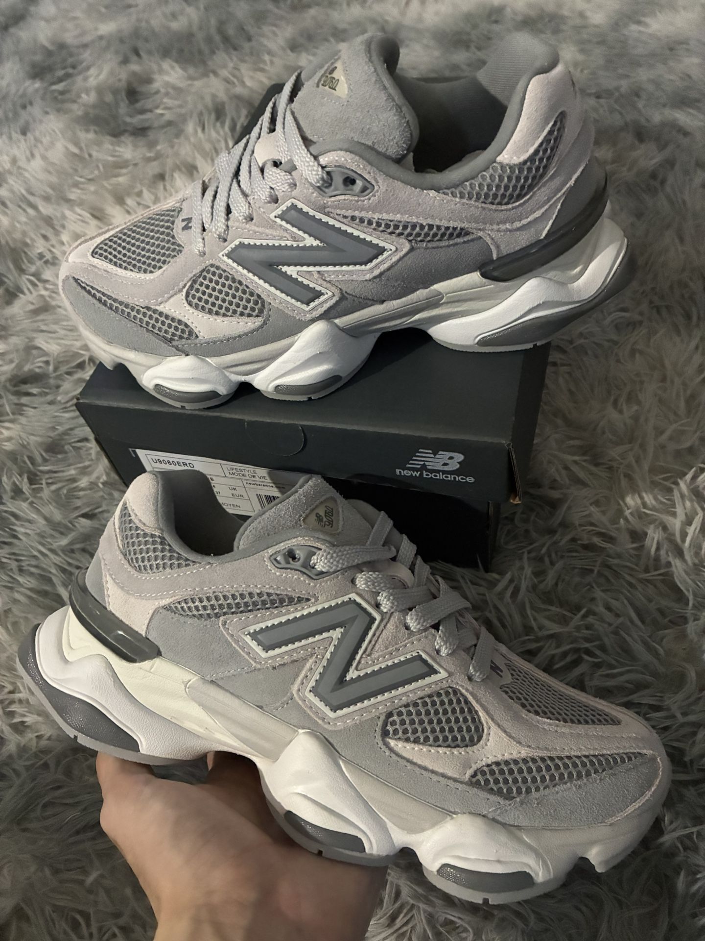 Grey New Balance 9060’s - Size 4.5