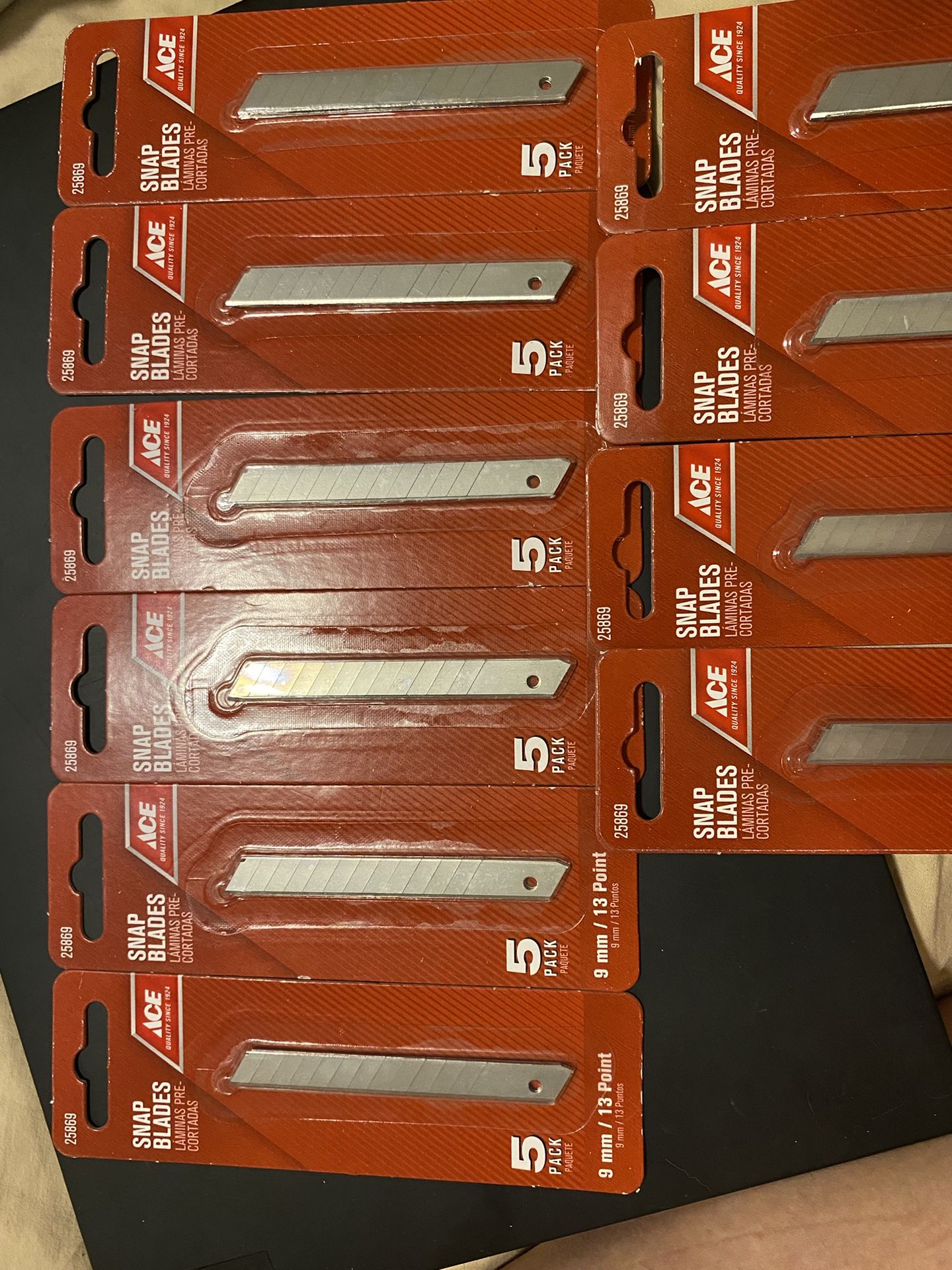 Snap Blades 13 Point Ace Hardware Model 25869 5 Blade Pack 