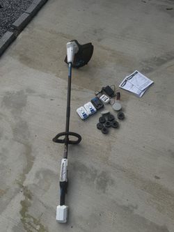 Hart 20v Brushless String Trimmer Bundle- 3 Batteries + 8 Spools