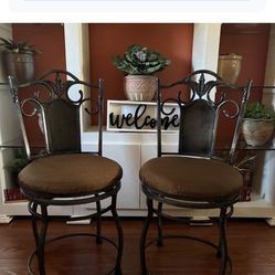 Brown Iron Chairs (3)
