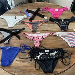 9 New Designer Swim Bikini Bottoms Size Small. 1/$5 Or 8/$30