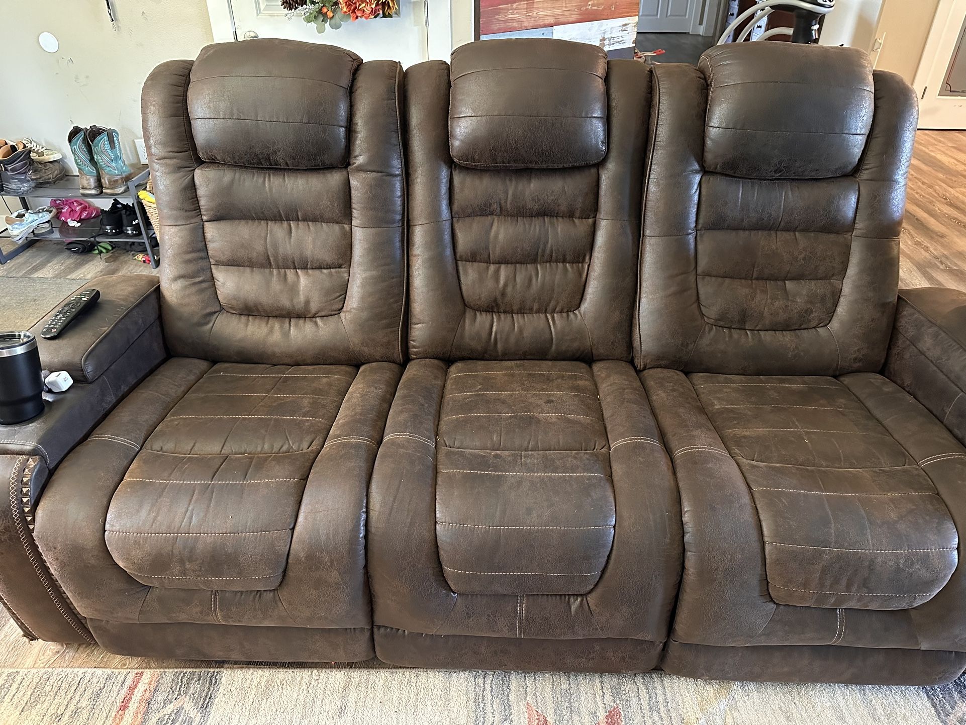 2 Ashley Electric Reclining Couches