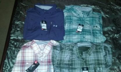 BRAND NEW UNDER ARMOUR FISHING SHIRTS