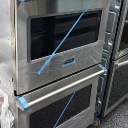 Stainless Steel Viking 5 Premiere Double Oven 30” Electric 