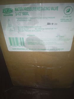 Zurn 2 1/2 inch water pressure regulator