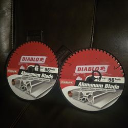 (2) New Diablo 7-1/4in. x 56-Teeth Circular Saw Blade for Thick Aluminum