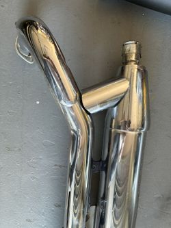 Yamaha V-Star motorcycle chrome muffler