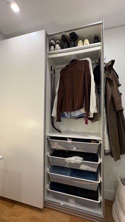 Ikea Pax Closet Sliding Doors Narrow and Extra Tall White Matte